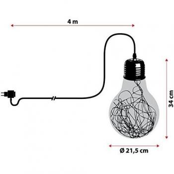 Bombilla 100 MicroLED Cobre H34cm