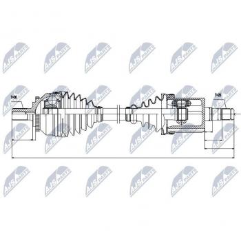 Árbol de transmisión NTY NPW-VV-045 - Alta calidad y durabilidad