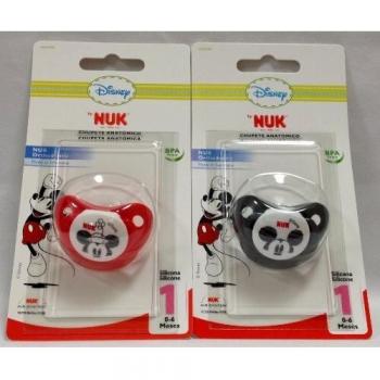 Nuk Anatomical Silicone Pacifier Disney Mickey & Minnie 0-6 Months 1 Unit