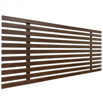 Cabecero de Madera Reciclada DM Estilo Japonés 90x46cm con Herrajes Incluidos - Nogal