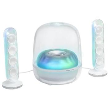 Altavoz Bluetooth Harman Kardon SoundSticks 5, 2.1 Canales, 190W, Conectividad HDMI y Luces LED, Blanco