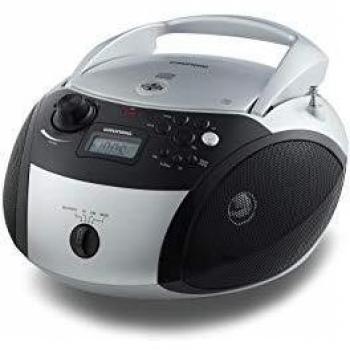 Grundig GRB BT Boombox - Radio Bluetooth Plateado/Negro
