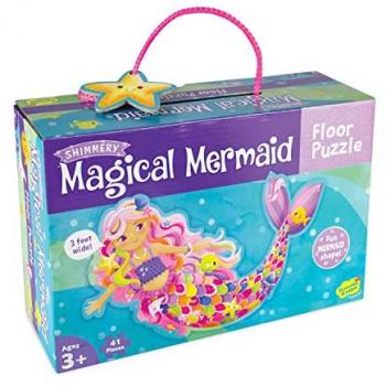 Shimmery Magical Mermaid 41-Piece Floor Puzzle