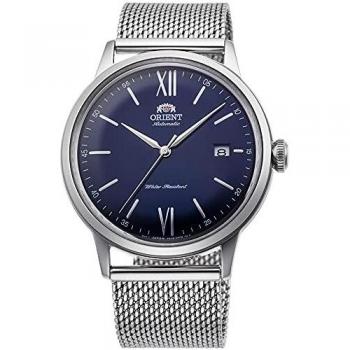 Orient Classic Bambino Automatic Men's Watch RA-AC0019L10B - Blue Dial, Silver Mesh Bracelet