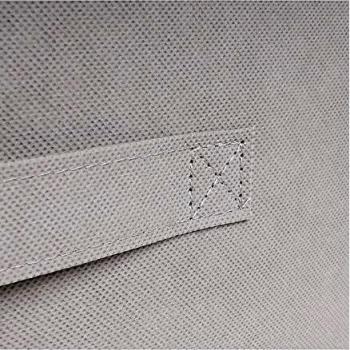 Set de 2 cajas de almacenaje de tela no tejida 28 x 28 cm