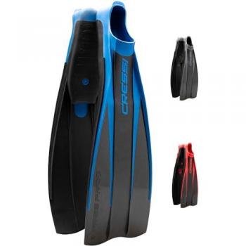 Aletas de buceo Cressi Free Frog unisex negro-azul 43/44