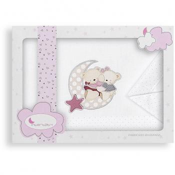 Triptico Maxicuna 100% Alg Mod Amoroso Bco/Rosa