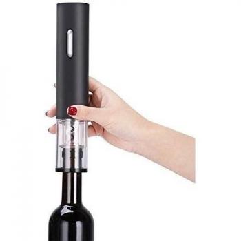 GHB Sacacorchos Eléctrico Abridor de Botellas Eléctrico con Cortador de Papel/Vertedor/Tapón de Vacío/Aerator/Anillo de Vino Funciona con Batería