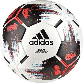 adidas Team Match Ball Balón de Fútbol, Hombres, White/Black/Solar Red/Bright Cyan, 5