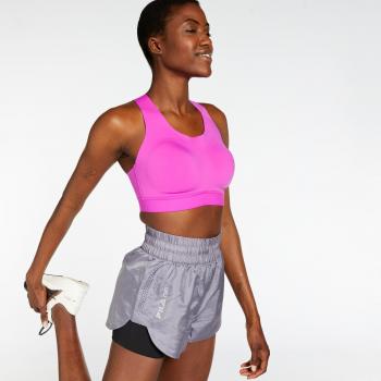 Puma High Impact Elite Bra para mujer en color morado, alta sujeción, talla 34/AB