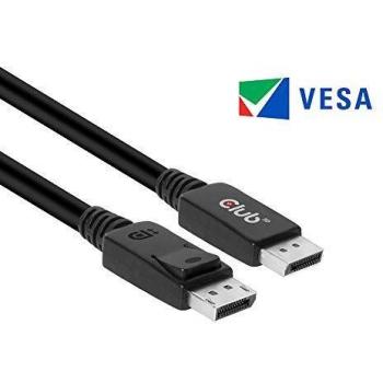 CLUB3D DisplayPort 1.4 HBR3 Cable 1metro Macho/Macho 8K60Hz - Cables displayport