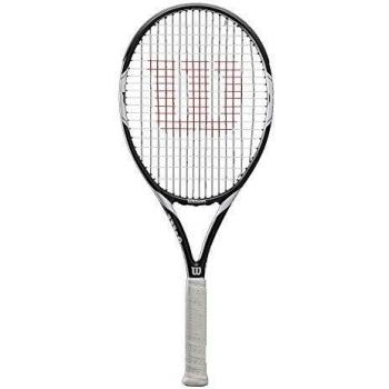 Wilson Raqueta de Tenis, Federer Team 105, Unisex, Principiantes y Jugadores intermedios, Blanco/Negro, Tamaño de empuñadura L3