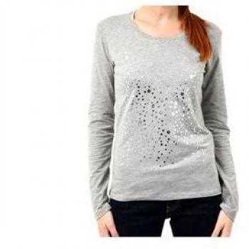 Montana Blu Gray Cotton Tops & T-Shirt - IT42|M