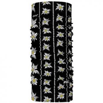Bufanda Tubular Original Edelweiss Negra Hombre TU - Toallas Multifuncionales Certificadas Unisex Alemania