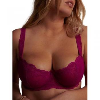 Aubade Women's Irresistible Red Danse Des Sens Comfort Half-Cup Bra - Pink Polyamide - Size 38D
