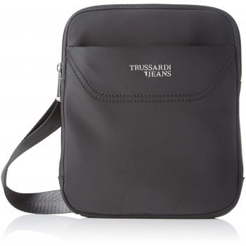 Trussardi JeansBusiness City Cross Body FlatHombreBolso bandoleraNegro