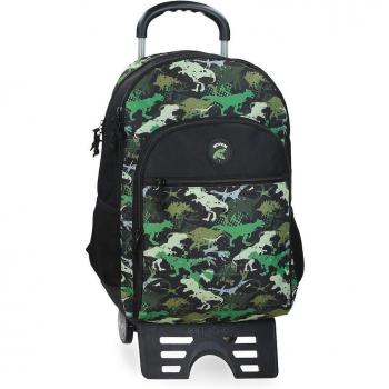 Mochila Escolar Doble Movom Raptors con Carro 37702