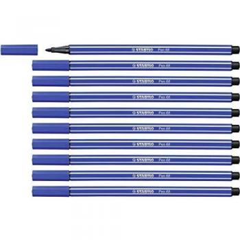 Rotulador STABILO Pen 68 - Caja con 10 unidades - Color azul marino