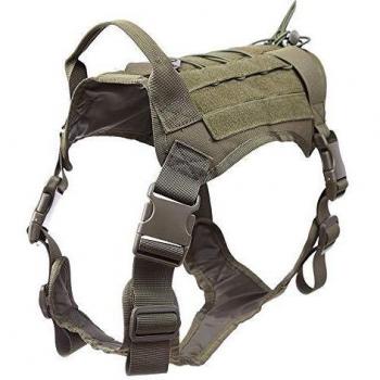 S.Lux Arneses Tipo Chaleco, Chaleco Molle para Entrenamiento con ArnéS para Perro ArnéS TáCtico para Perros Medianos Y Grandes, Chaleco De Patrulla ArnéS