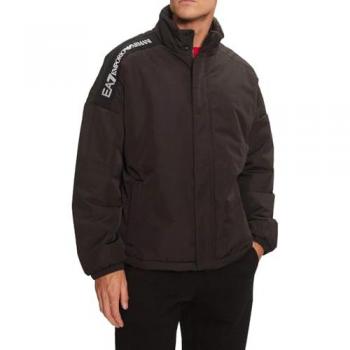 EA7 Emporio Armani Black Regular Fit Transitional Jacket for Men - Size XL