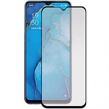 Todotumovil Protector de Pantalla OPPO Reno 3 Negro de Cristal Templado Vidrio 9H para movil