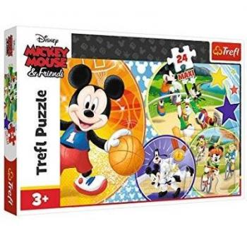 Puzzle Maxi 24 Piezas Mickey Mouse - Tiempo para Jugar Deportes
