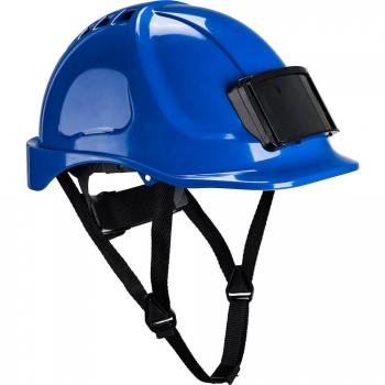 Casco de Seguridad Endurance con Porta Badge y Arnés de 6 Puntos Color Azul Real