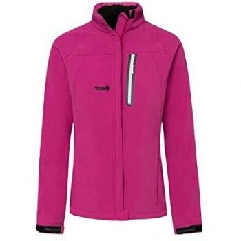 Izas Escarra Chaqueta Softshell, Mujer, Fuxia/Blanco, XXL