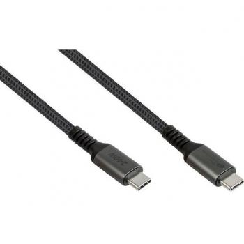Cable de Carga y Sincronización USB-C 2.0 240W, Conector a Conector, 1m, Color Antracita