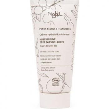 Najel Intensive Moisturizing Cream for Dry and Sensitive Skin with Olive Leaves and Bay Laurel, 50 ml