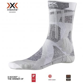 X-Bionic Trek Pioneer Calcetín Térmico, Mujer, Gris, 35-36