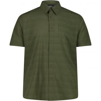 CMP Oil Green Short Sleeve Shirt for Men - Model 33S5897