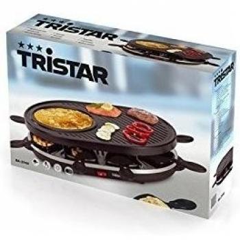Tristar RA-2944 - Raclette, grill y crepera para 8 personas, 1200 W