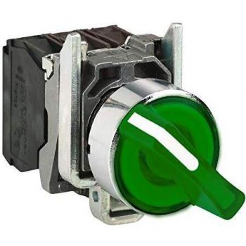 Interruptor Selector Roscado Schneider Electric Harmony con LED y 2 Posiciones Fijas