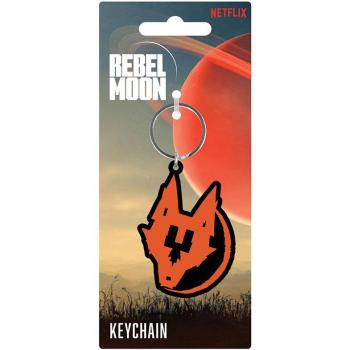 Llavero Resistance Diseño Lobo de PVC (Talla Única) (Negro, Naranja) 6 cm