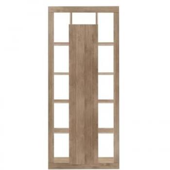 Biblioteca Rimini 1 Puerta H217 cm - Fabricación Italiana, Paneles de Partículas, Dimensiones 95 x 40 x 217 cm