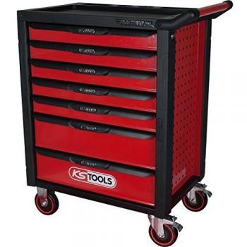 KS Tools 826.0007 racingline NegroRojo carro de taller con 7 cajones
