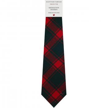 Mens All Wool Tie Woven Scotland - Middleton Modern Tartan
