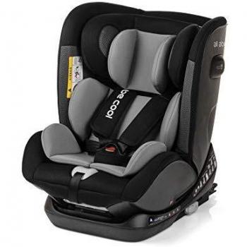 Be Cool All Aboard Silla de Coche Grupo 0 1 2 3, de 0 a 36 kg, Isofix y Top Tether, Arnés de 5 Puntos, Color Metal