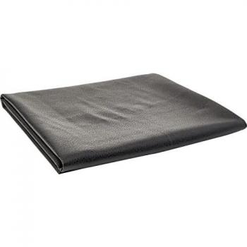 CRS Fur Fabrics Tela de tapicería de Piel sintética Lisa, Poliéster, Negro, 1Mtr - 140cm x 100cm