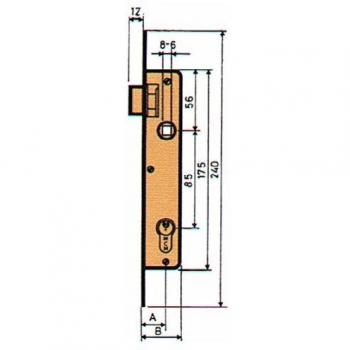 MCM - Cerradura Embutir P/Metalica Mcm