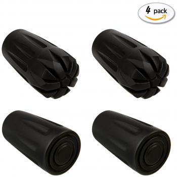 Puntas de goma de repuesto puntas de goma para bastones de trekking, 2 pares, de Vanwalk