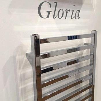 Diseño baño Radiador GLORYA cromo 800 x 500 mm. calentador toallas
