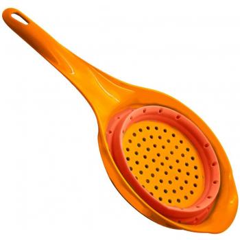 Silicone Gold SG3412 Colador Plegable, Silicona, Naranja, 30x19x4 cm