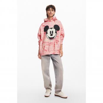 Sudadera retro con capucha para mujer Desigual Mickey Mouse, diseño exclusivo de Desigual, estampado colorido de Mickey Mouse, ajuste cómodo y moderno, fabricada en algodón suave y ligero, ideal para el uso diario y ocasiones casuales