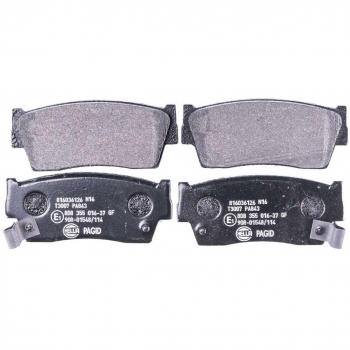 Juego de pastillas de freno HELLA con advertencia acústica para Suzuki Vitara X-90 - 4 pastillas por set - 8DB 355 016-371