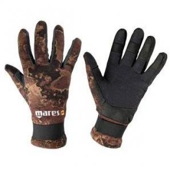 Mares Amara Camo Brown 20 - Guantes de Buceo Unisex, Color Negro, Talla S