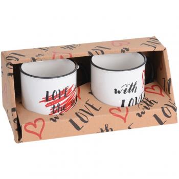 Set de 2 Tazas de Porcelana con Asa - Diseño Elegante y Resistente