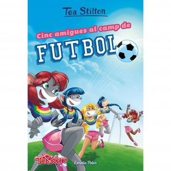 Cinc amigues al camp de futbol