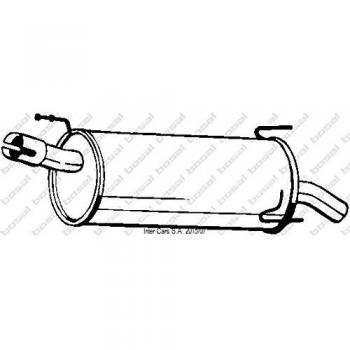 Silenciador trasero BOSAL 185-959 con piezas de montaje